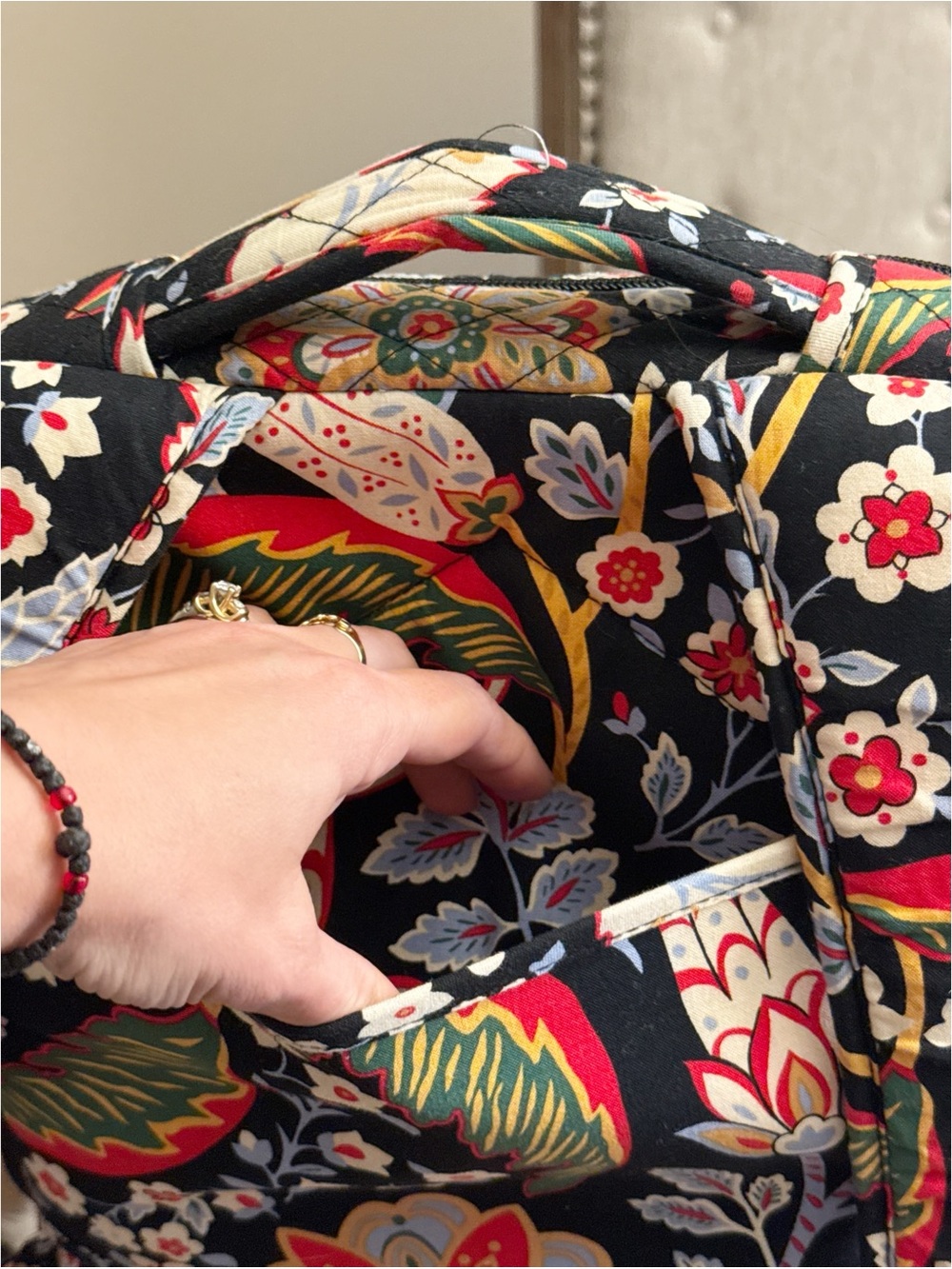 Vera Bradley Campus Backpack — Floral Fiesta Pattern | Like New - Picture 6 of 11